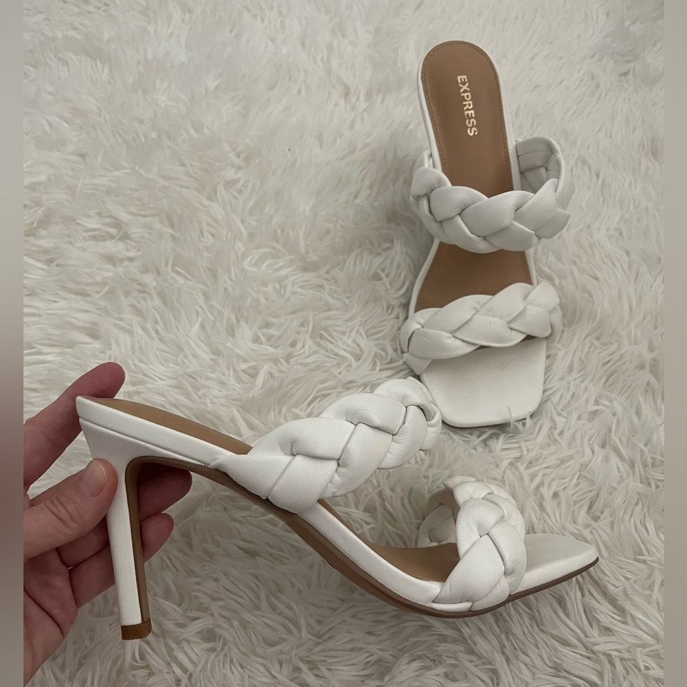 White summer sandals